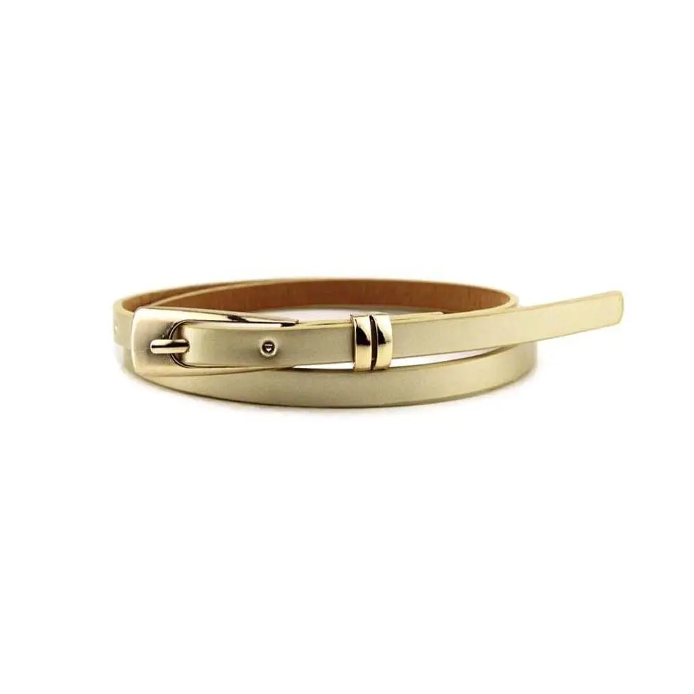 Alloy Skirt Accessories Clothing Accessories Leather Waistband Multicolor Buckle Lady Narrow Women Waist Skinny Thin Belt