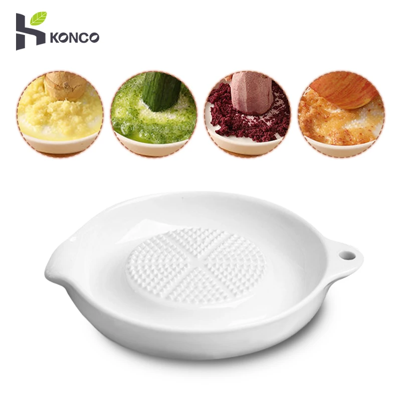 Rallador de jengibre de cerámica para moler frutas, verduras, jengibre, ajo, queso, porcelana portátil, herramienta de cocina para moler zanahorias