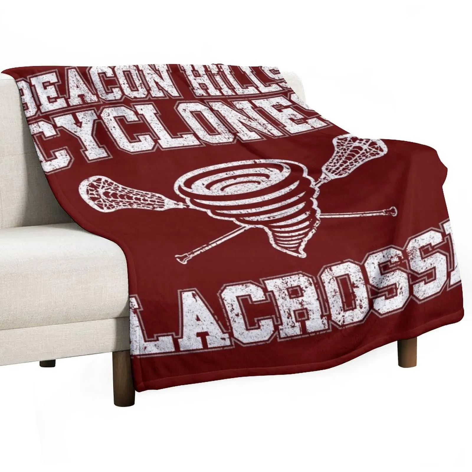 Beacon Hills Cyclones Lacrosse - Teen Wolf Throw Blanket Camping Comforter Weighted Hair Bed linens christmas gifts Blankets