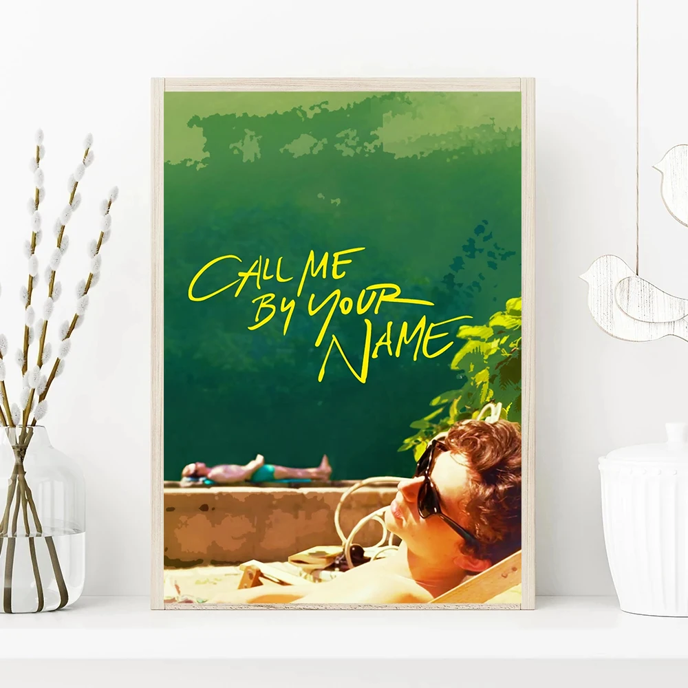 Gay Love Movie Call Me By Your Name Timothee Chalamet Movie Poster Canvas Printing Wall Art Decoration Home Living Room Decor