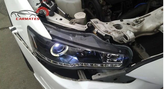 CARMATES Hot Selling Headlight Assembly LED DRL Front Lamps Turn Signal Head Light for Lancer-EX Lancer EX 2008 -