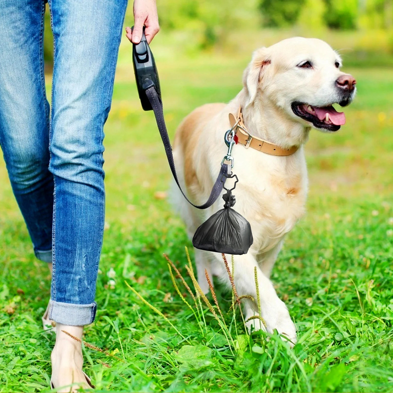 10Pcs Dog Waste Bag Carrier Hands Free Holder Clip for Leash Bike Carrier Puppy Poop Bag Holder Dog Leash Clip