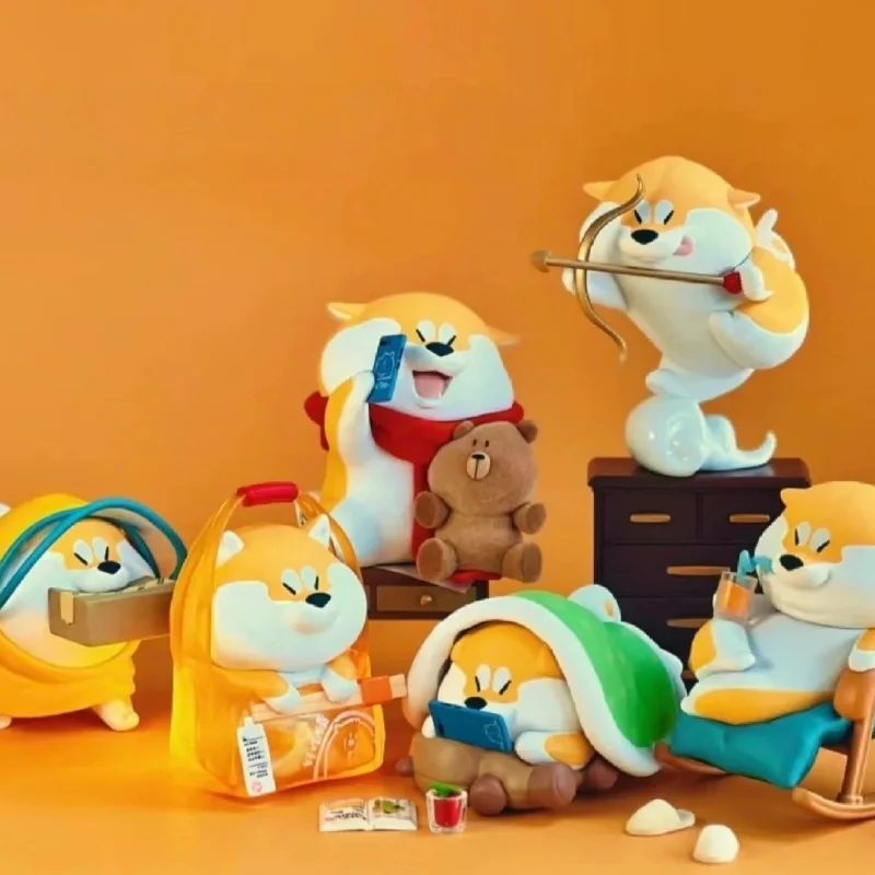 New Genuine Shiba Inu Life Diary Series Blind Box Collection Model Cute Anime Figure Doll Surprise Box  Bedroom Decoration Gift