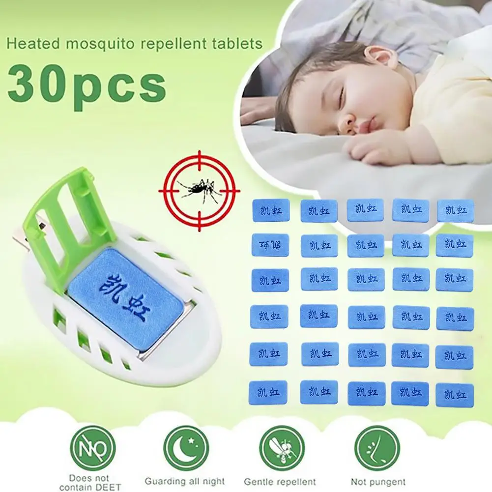 30 Pz/set Repellente Per Zanzare Non Tossico Eco-Friendly Mosquito Killer Compresse Repellente Per Zanzare Elettriche Bobine Per Zanzare Fornitura Per