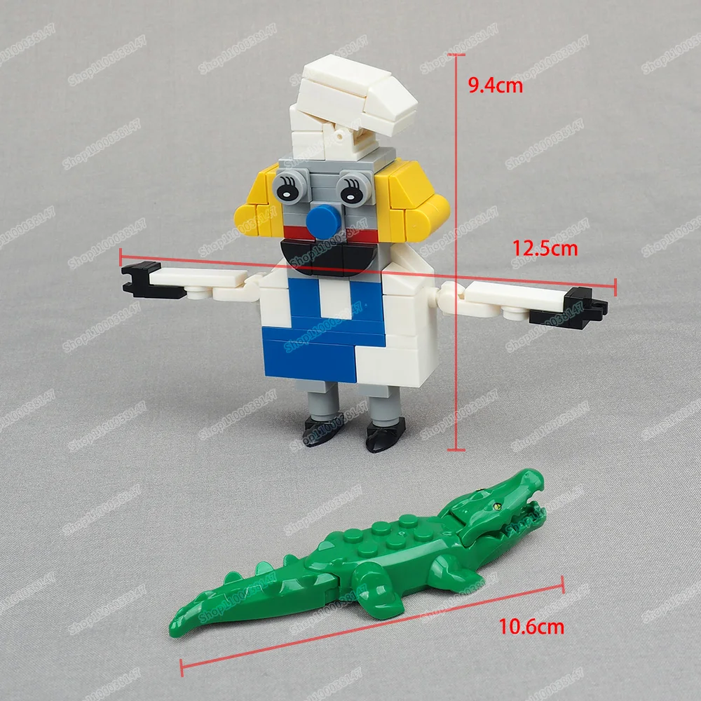 Fat Chef Machines figures Building Block Assembly MOC Kitchen Manufacturing Horror Ice cream Scenes Equipment Model Gift Boy Toy