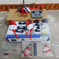 New 1:28 C18 Rc Era 9 Bird Rc Helicopter Tusk Md500 Dual Brushless Simulation Model 6-axis Gyro Simulation Model Outdoor Toys