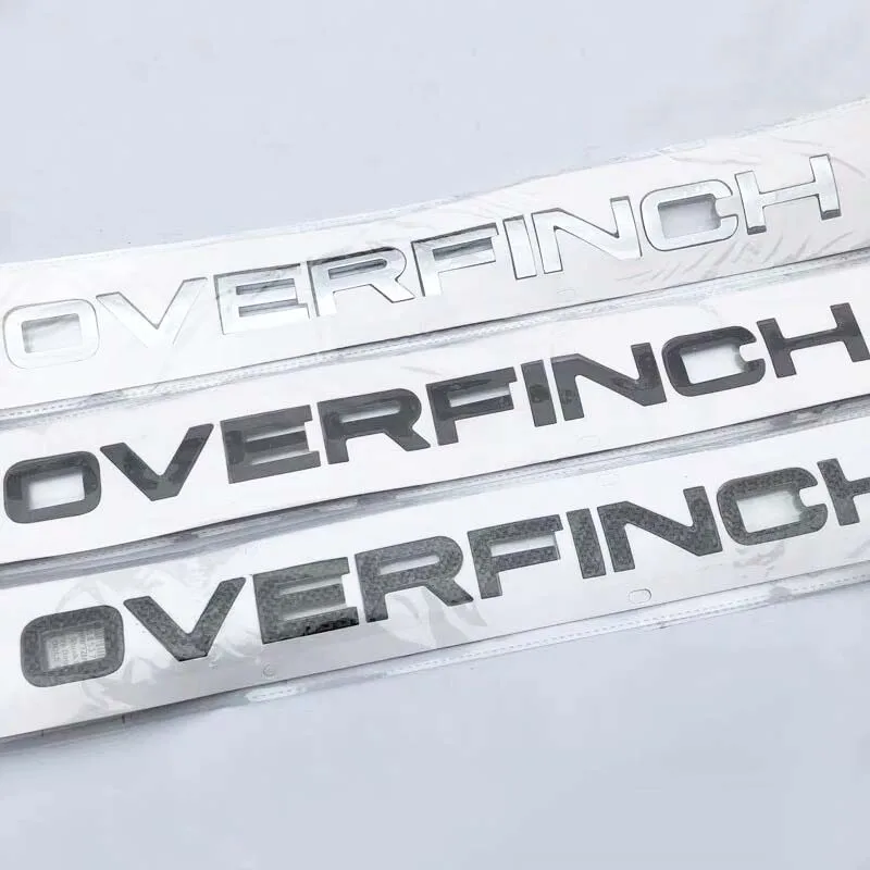 

Car 3D ABS Head Hood Trunk Letters Logo Badge Emblem Decals Sticker For Land Rover Range Rover Discovery Overfinch Accessories