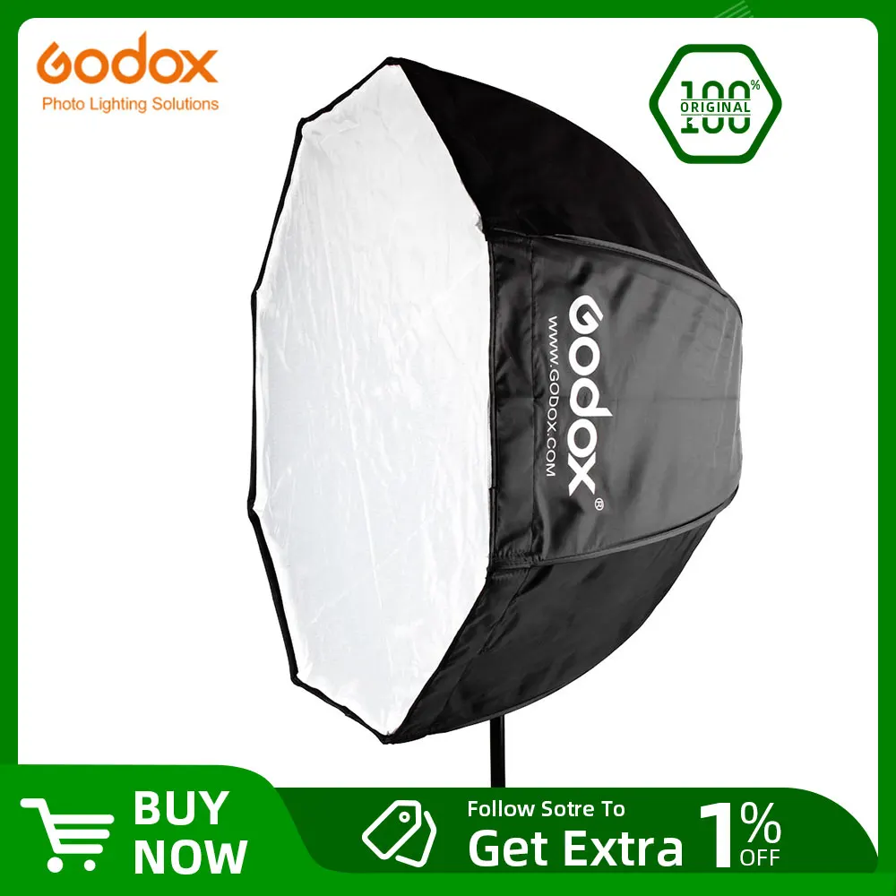 Godox Photo Studio 80cm 31.5in Portable Octagon Flash Speedlight Speedlite Umbrella Softbox Soft Box Brolly Reflector