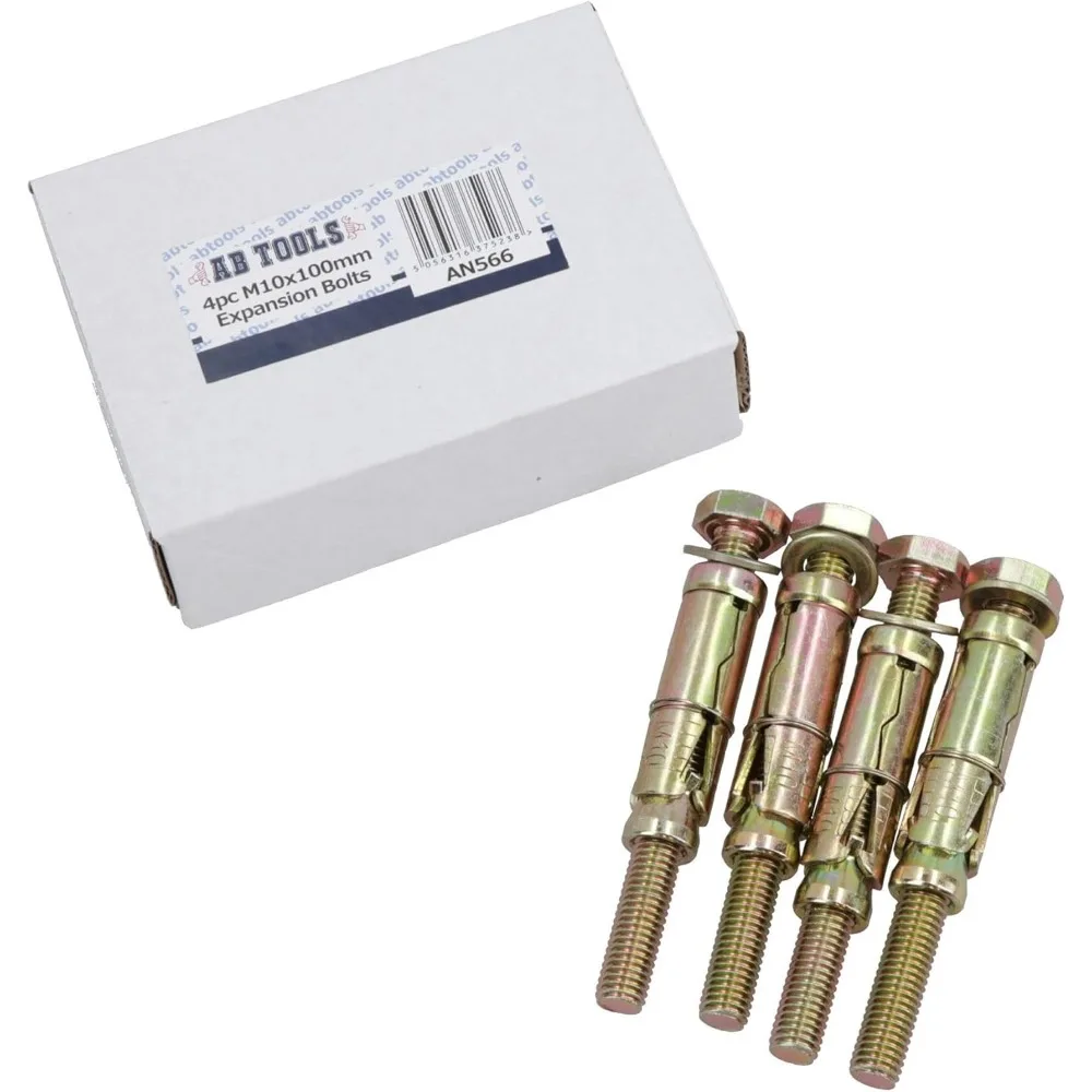 10 مللي متر × 100 مللي متر كم البناء المراسي توسيع راول البراغي السحابات حزمة من 40