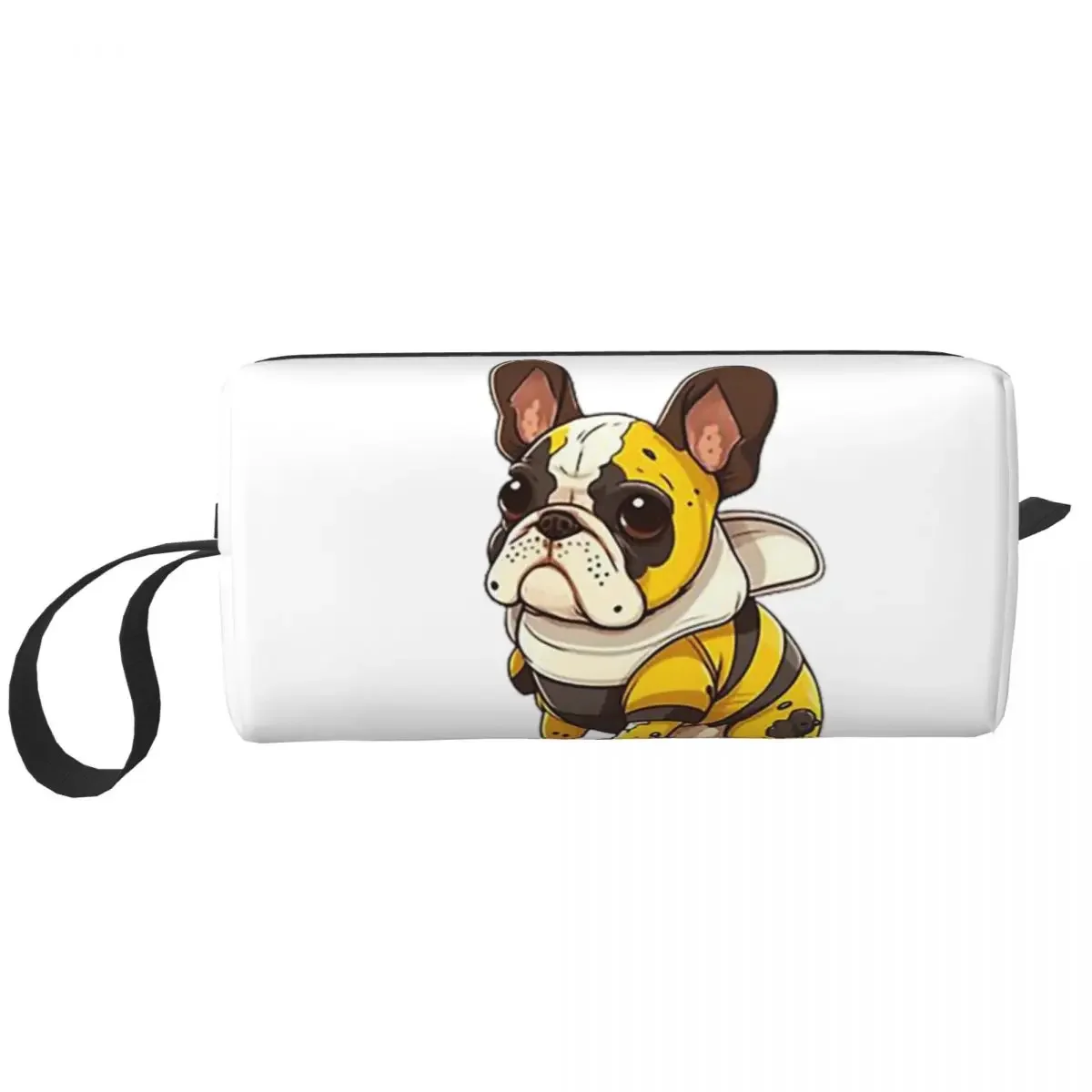 Frenchie The Bee French Bulldog Pencil Cases Large Capacity Pen Bags Pen Box Pencil Pouch For Boys Girls Stationery Makeup Bag