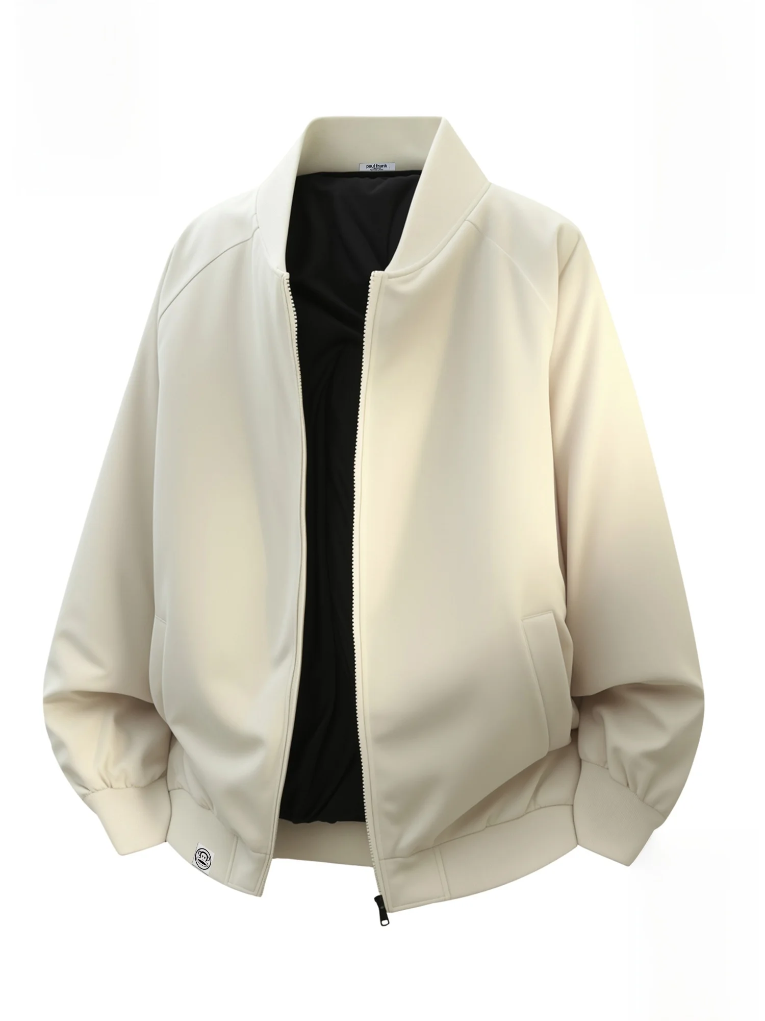 

PaulFrank Winter Warm Cotton Jaet Men's Loose Fit Baseball Collar Casual Outerwear Polyester Fiber Long Sve Zipper Closure