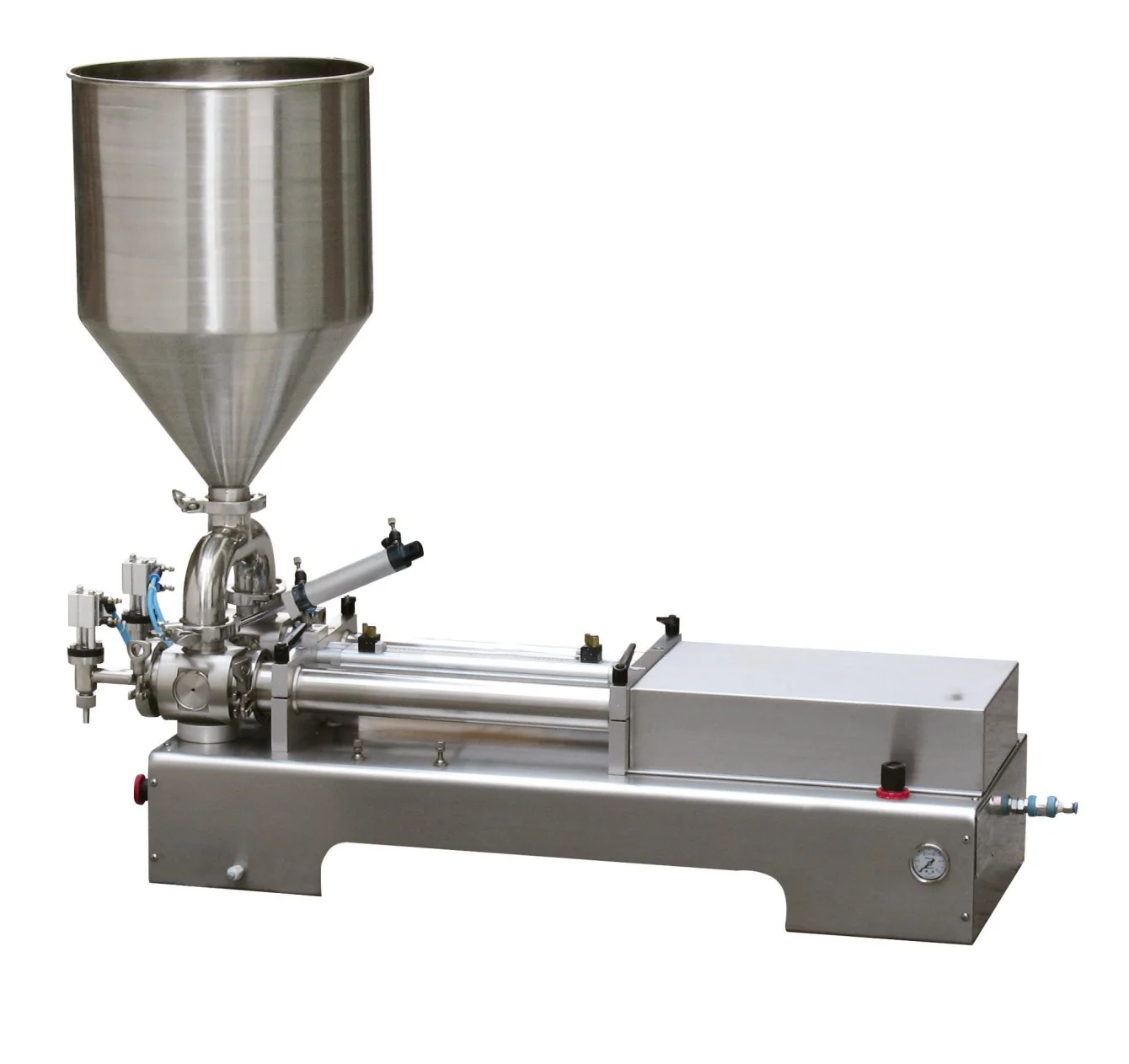 1-5000g Semi Automatic Horizontal Sauce Beverage Canning  with Dual Outlet Explosion Proof - view 6