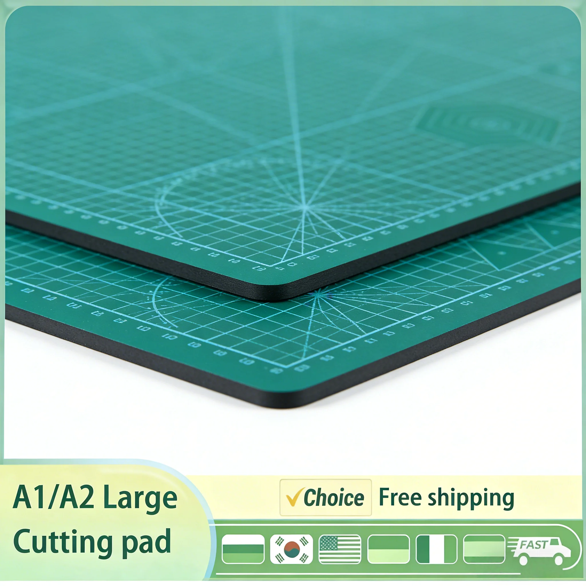 A1 A2 PVC Self-Healing Cutting Mat Pad, Durable Sewing Art DIY Craft Paper Cutting Engraving Work Board