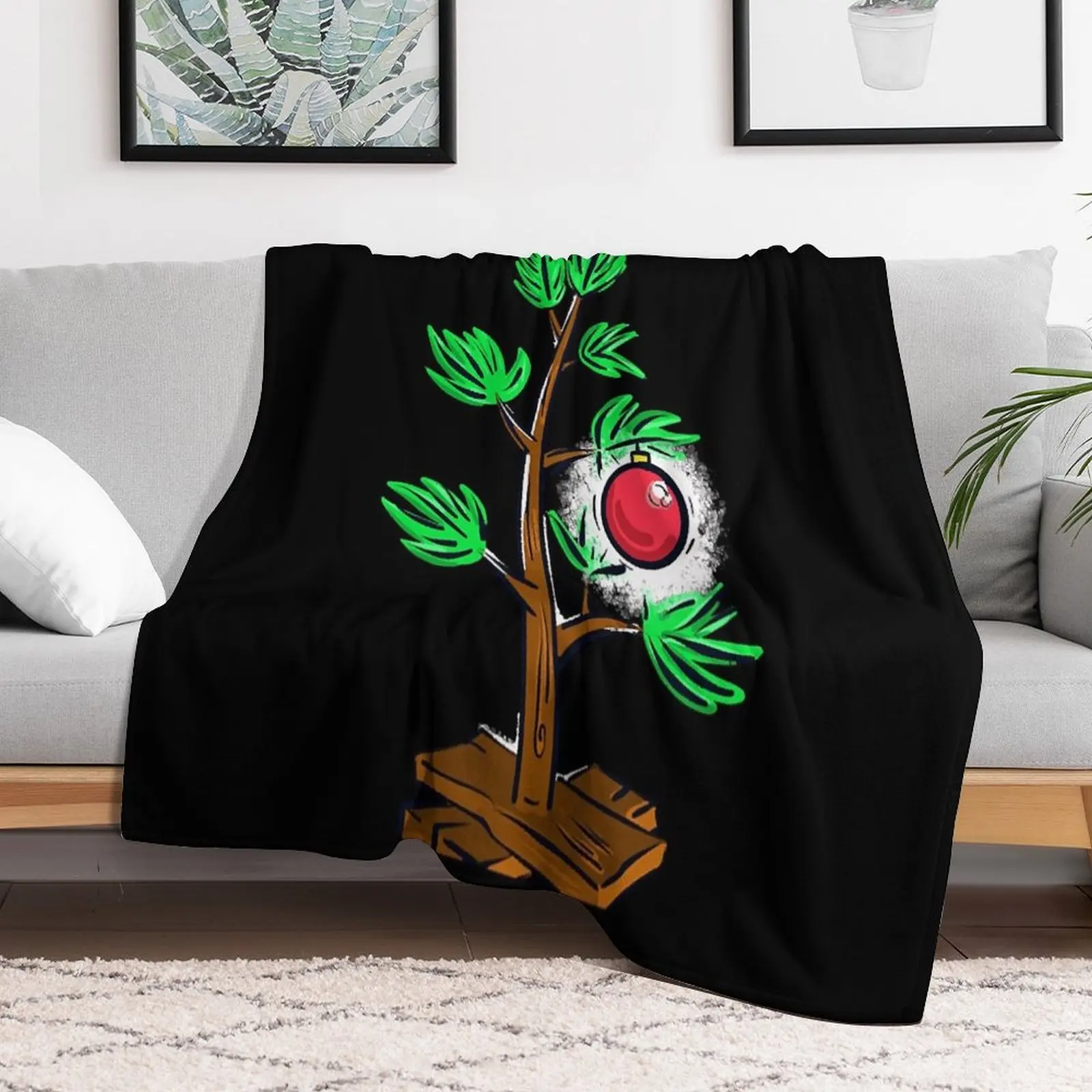 

CB Christmas Tree Throw Blanket Soft Plush Plaid Thermals For Travel Blankets
