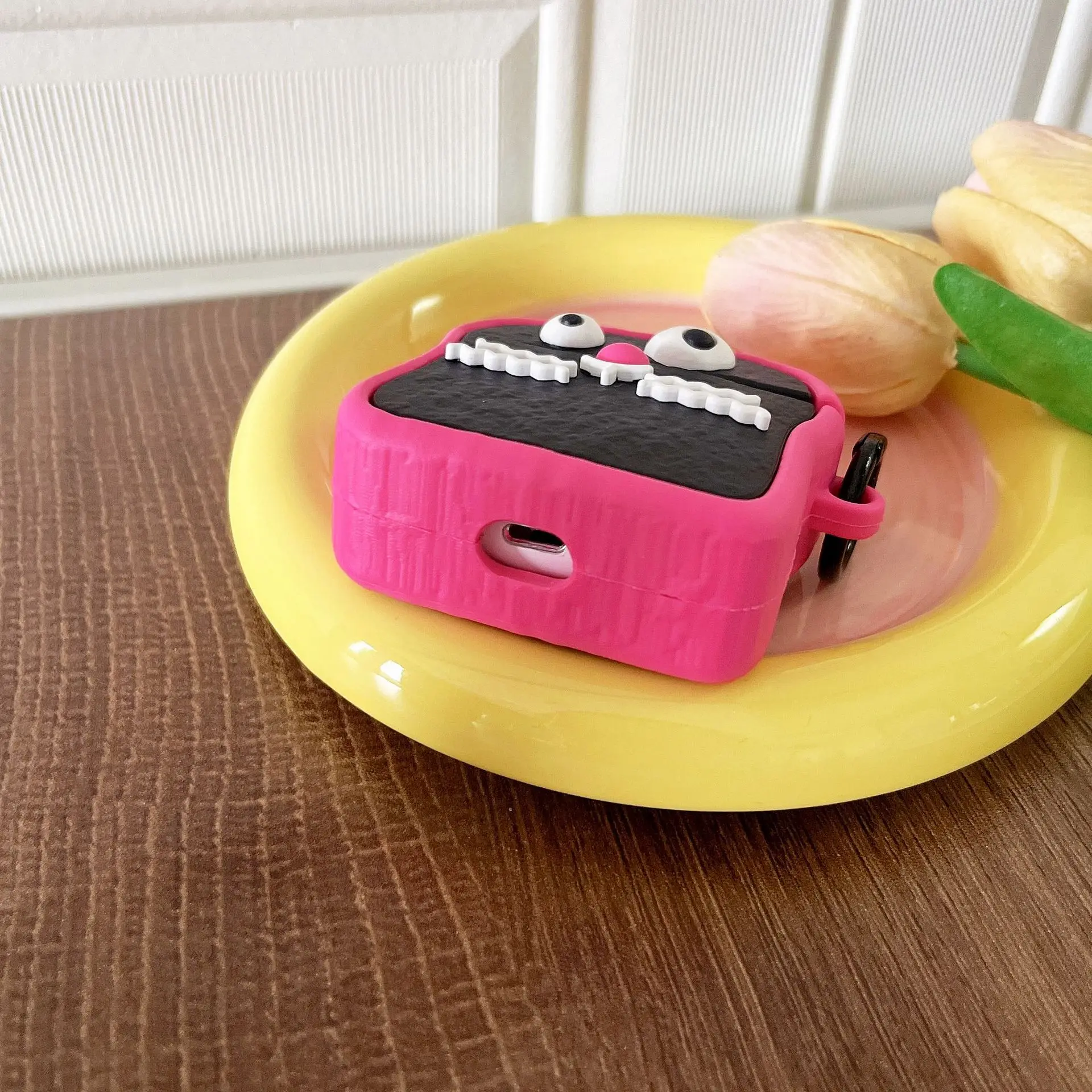 Para Funda Airpods Pro, divertida Funda negra para Airpods 3, Funda protectora de silicona suave para auriculares para Airpods Pro Funda para niños