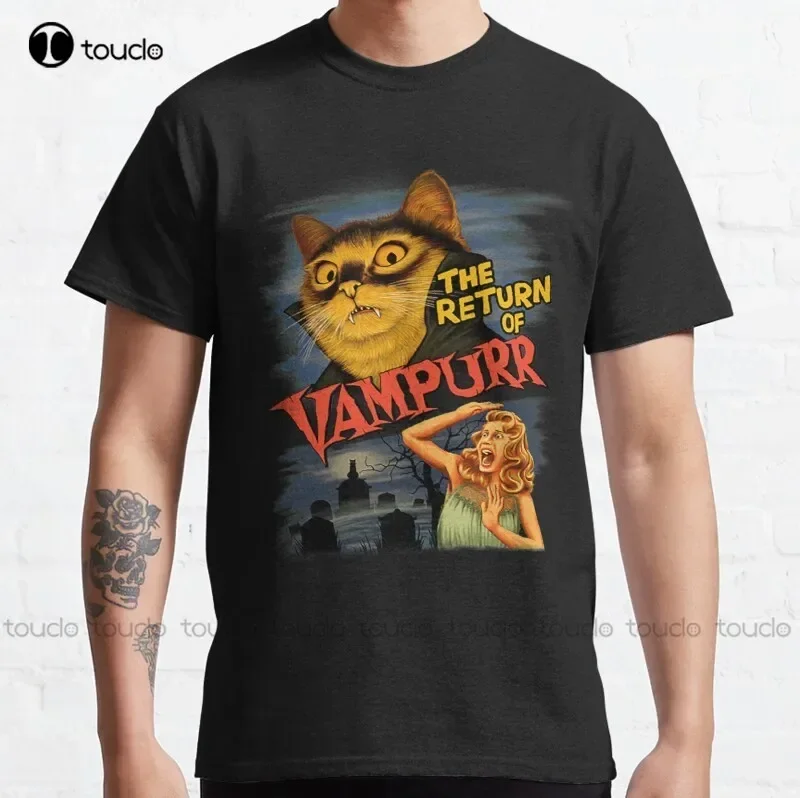 New Cat The Return Of Vampurr Classic T-Shirt Cotton Tee Shirt S-5Xl Custom Aldult Teen Unisex Digital Printing Tee Shirts