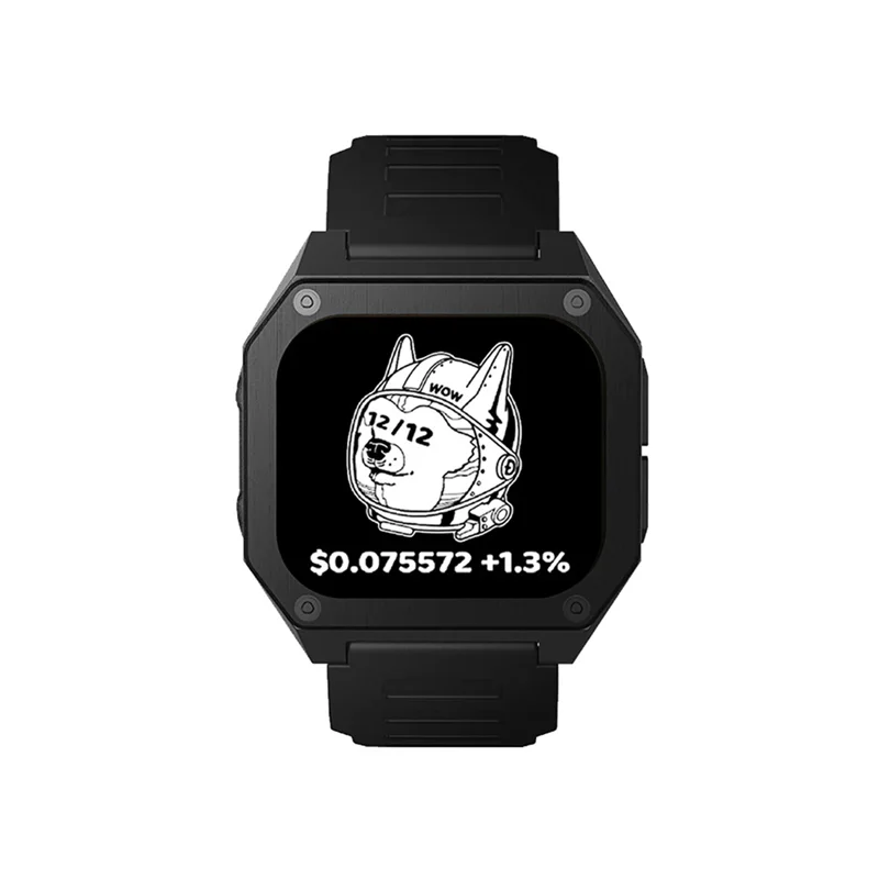 Reliablebtc Watch 1.8-Inch Screen Multi-Function Wristband Bitcoin Stocks Exchange Rate Weather Display 284 X 240