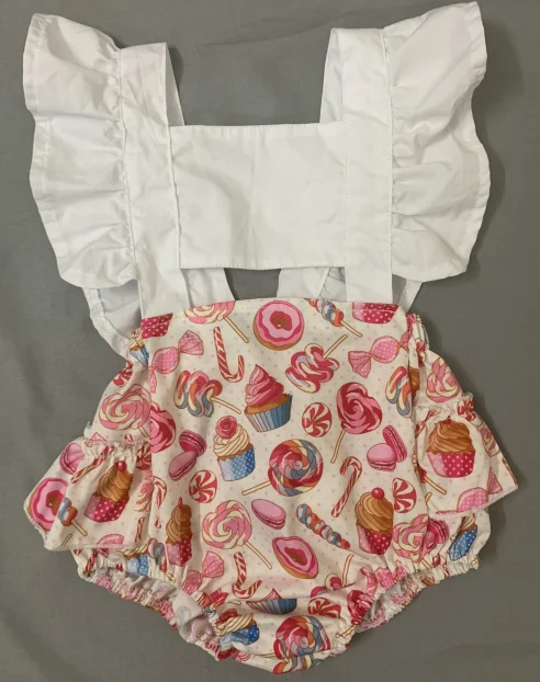 

Infant Baby Girls Summer Romper Flying Sleeve Lemon Cartoon Print Square Collar Backless Romper Summer Clothes Set