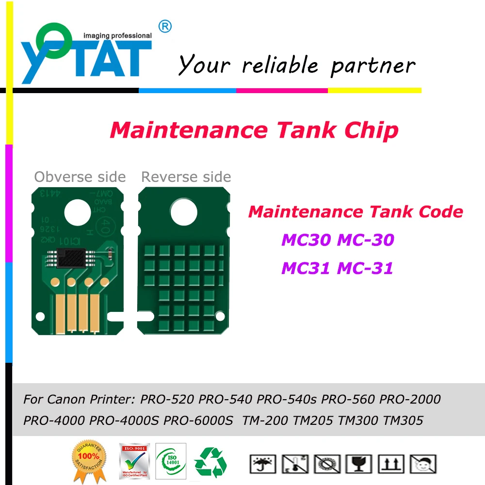 

MC-30 MC-31 Maintenance Tank Chip For Canon PRO-520 PRO-540 PRO-540s PRO-560 PRO-2000 PRO-4000 PRO-4000S PRO-6000S