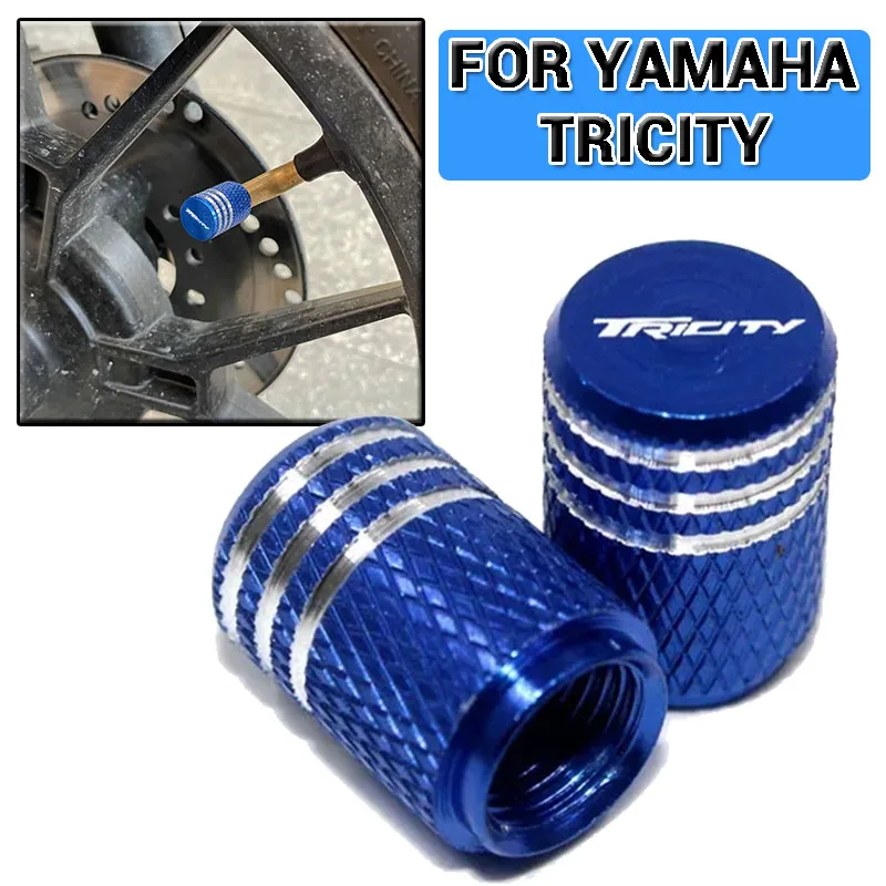 CNC Motorcycle Wheel Tire Valve Cover Cap Plug For  Tricity 125 155 300 Tricity125 Tricity300 2016-2020 2021 Accessories