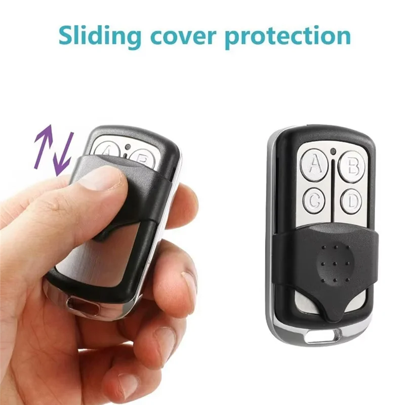 High Quality-Garage Door Remote Control Duplicator 433Mhz Remote Duplicator Compatible With 8/10 DIP Switch, Fixed Code Gate Ope