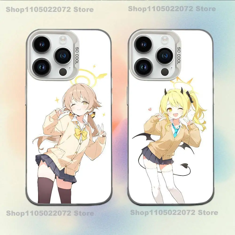 

T-Tachibana Hikari Blue A-Archive Phone Case For iPhone 16,15,14,13,12,11,Mini,Pro,E,MAX White Candy Matte Shockproof Cover