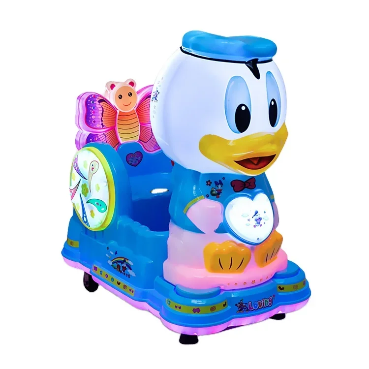 Indoor coin-operated children's rocking car, duckling rocking car, children's amusement park