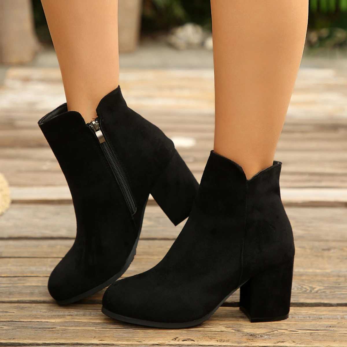 2026 Women Baotou Ankle Boots Fashion Outdoor Comfortable Shoes Women Outdoor High Heel Sexy Short  Boots for Women