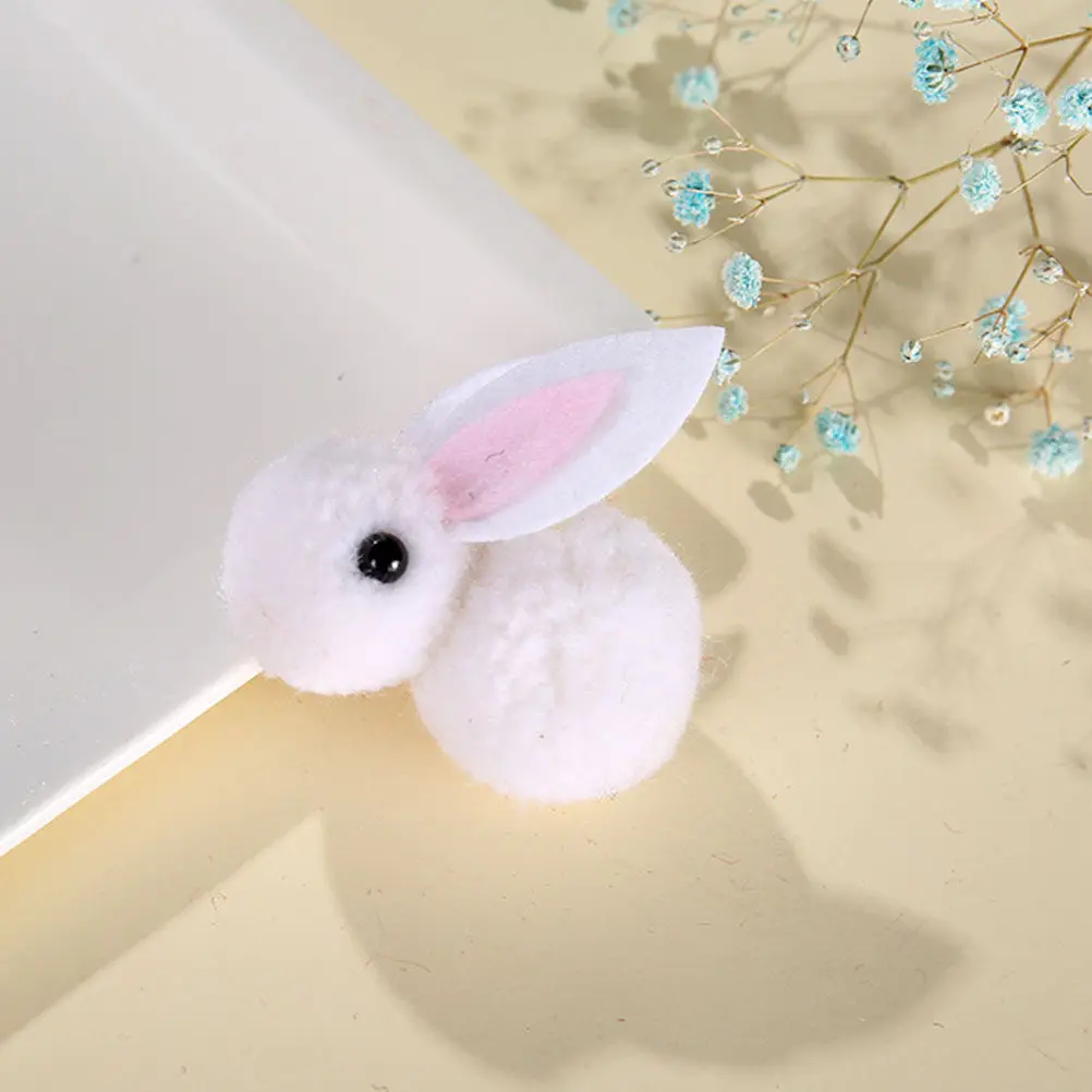 

12Pcs Christmas Rabbit Decoration Adorable Soft Bunny Decorative Rabbit for Xmas Tree Desktop Party Decor Tiny Bunny