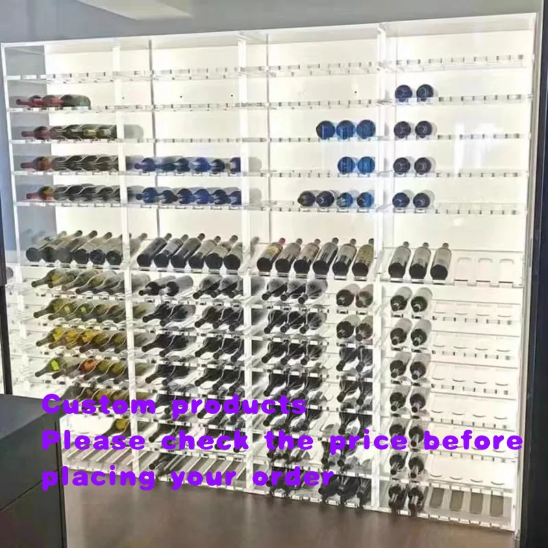

custom.Custom Made Quality Acrylic Wine Display Cabinets and Shelves with Led Wine Showroom Display