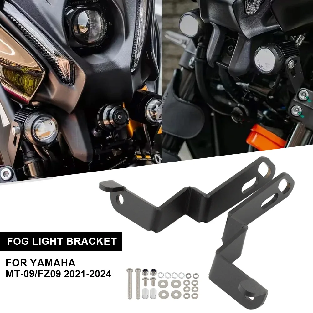 

MT-09/FZ09 Motorcycle Fog Light Bracket Auxiliary Light Mount For YAMAHA MT-09 FZ-09 FZ 09 MT 09 SP 2021-2024