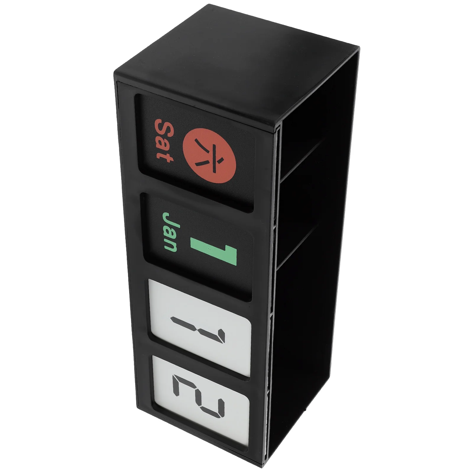 

Multifunctional Desk Organizer Pen Holder Perpetual Calendar Large White Storage Container for Pens Cosmetics Office