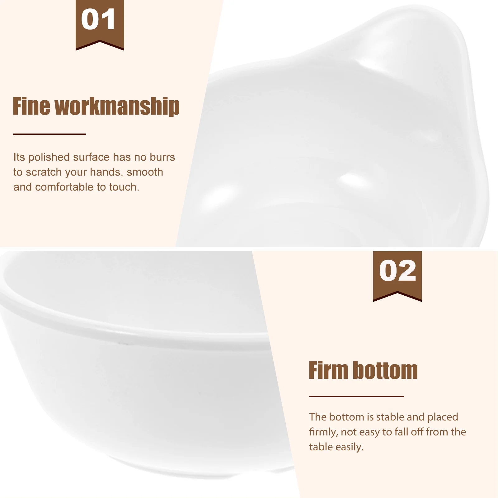 

6Pcs Sauce Dish Melamine Seasoning Bowl Dumpling Dipping Dish Condiment Bowl Appetizer Serving Kitchen Gadget Dipping Bowls