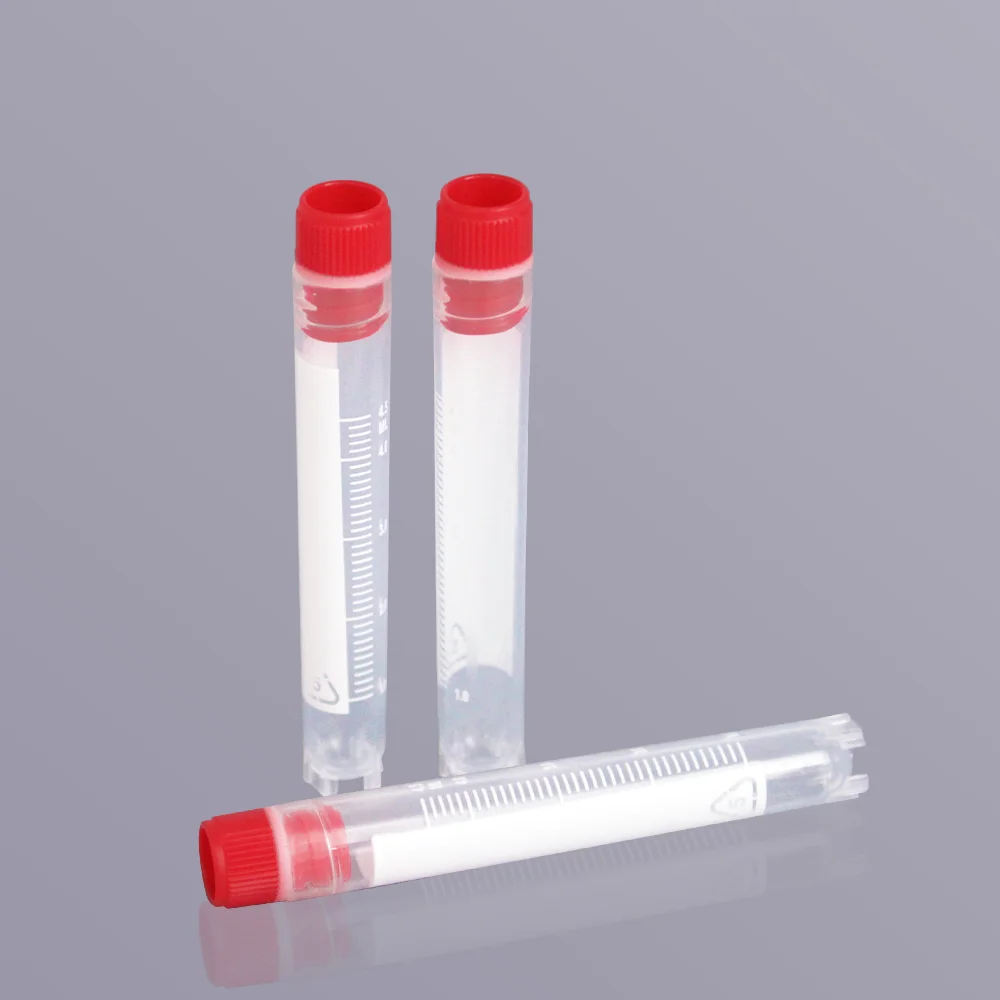 50PCS  1.0ml 1.8ml 5.0ml  Cryogenic Vial, Cryotube External Thread  Internal thread，sterile