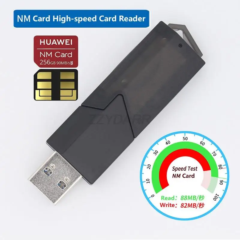 New USB3.0 NM Card Reader 2 in 1 Nano Memory Card& SD Card Reader Portable USB Flash Memory Card Adapter for Huawei Honor Laptop