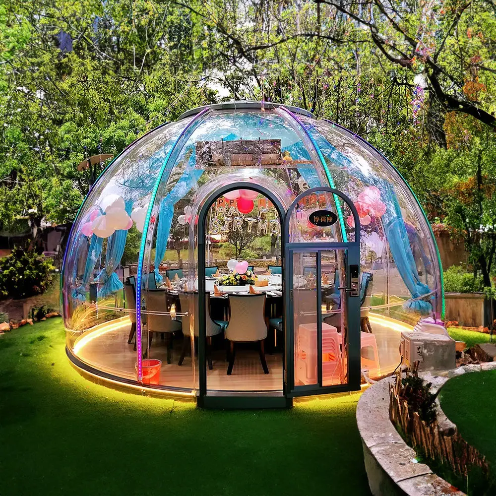 

Popular Smart Star Room Leisure Polycarbonate Dome Tent Hotel Transparent Prefab Dome House