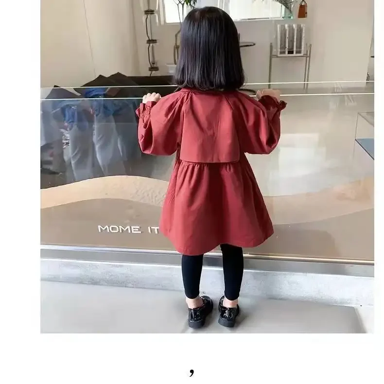 2023 new New Spring summer baby children kids girl casual cotton trench Children\'s clothes