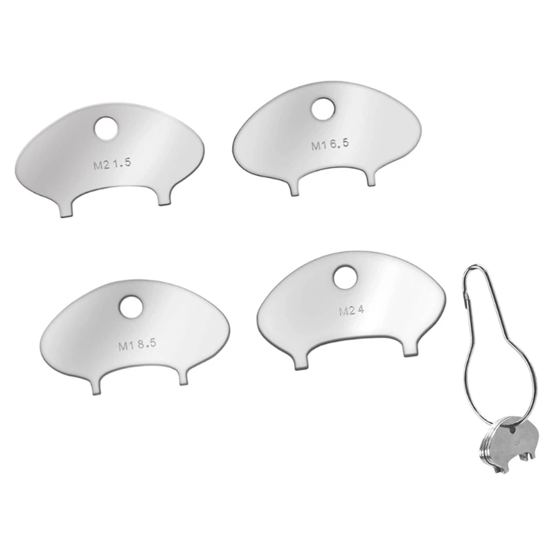 Faucet Aerator Set, 4 Two-Tooth Tools with Hanging Holes and an Organizers for Recessed Aerator Maintenance and Filter M4YD