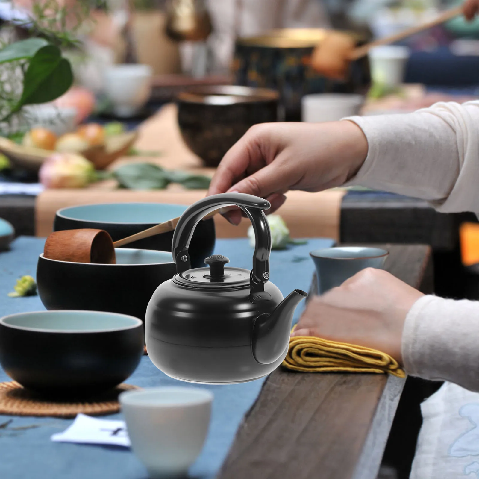 

1L High Quality 201 Stainless Steel Teapot With Removable Infuser Elegant Tea Kettle For Stovetop Use