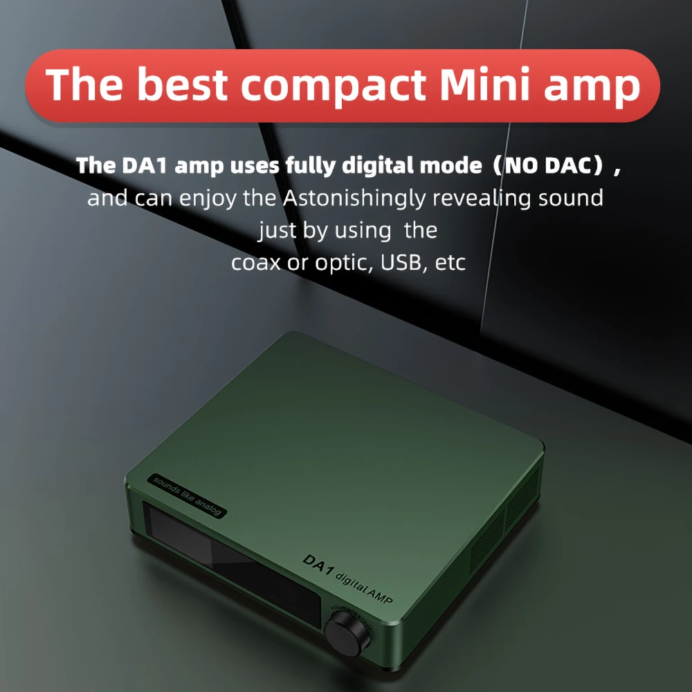 AOAOHT DA1 100W×2 オーディオパワーアンプ クラスD HiFi デジタルアンプ Bluetooth 5.4 LDAC DAC 96Khz XMOS搭載 USB 同軸 光 RCA対応