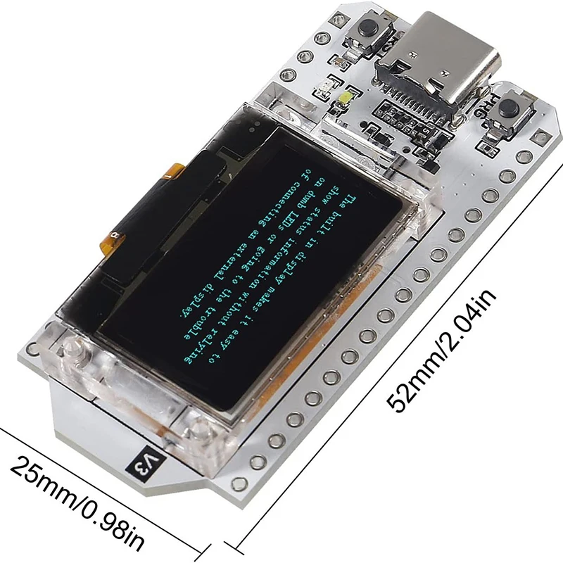 WiFi LoRa 32 V3 Dev-board With SX1262 And ESP32-S3FN8 Chip OLED, Meshtastic Mesh Network Paxcounter Support Heltec V3