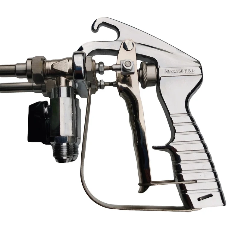 Stainless Steel Long-Handle Dual-Nozzle Airless Spray Gun - 1:10 Nozzle Ratio Waterproof Materials Specialized