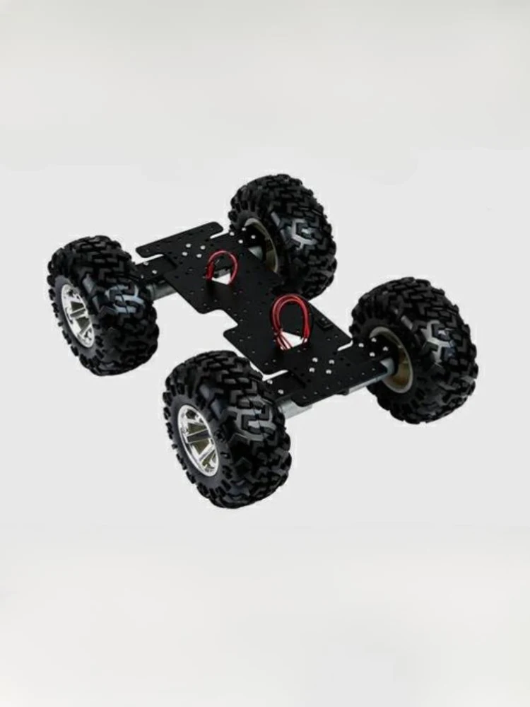 5kg beban 4WD Robot mobil 12V DC Motor Off Road roda Chassis untuk Arduino Robot DIY Kit diprogram Robot mobil RC Tank besar Chassis