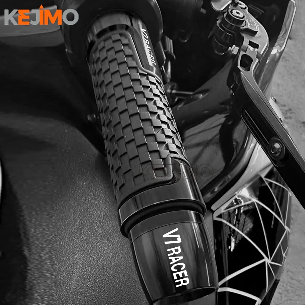 

For MOTO GUZZI V7 Stone Special V7 Classic V7 RaceR 7/8'' 22MM Motorcycle Handlebar Grips Ends Plug Slider Caps Handle bar end