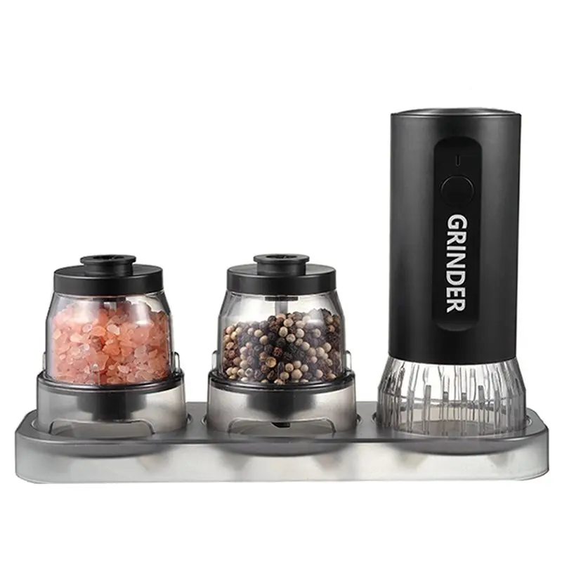 

ЭКСКЛЮЗИВНО: Электрическая USB-заряжаемая мельница для соли и перца, автоматическая, с большой емкостью, регулируемой степенью помола, для кухни