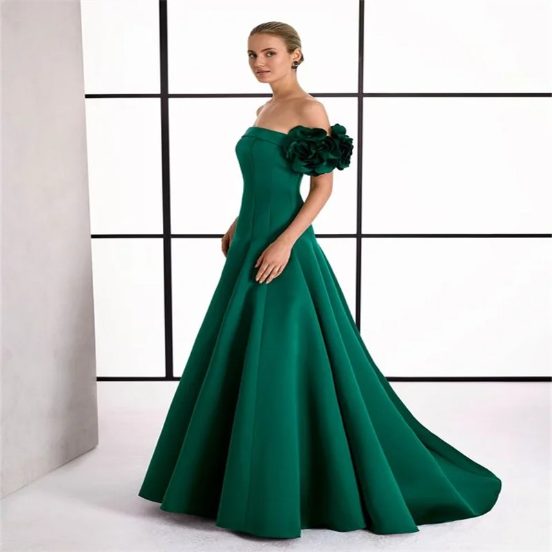 

Green Women's Evening Dress 2025 New Parties A Line Best Selling Dresses Elegant Strapless Luxury Party Dresses Customized