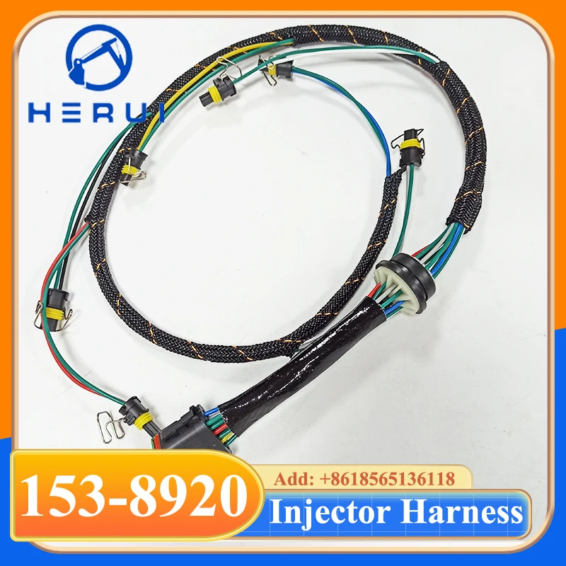 153-8920 1538920 E322C E325C Injector Wire Harness for 3126B Engine Injector Cylinder Line Excavator Parts