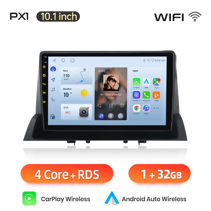 AWESAFE Draadloze CarPlay Android Auto Radio voor Mazda 6 2002-2008 GPS Navigatie Plug and Play met SWC RDS DSP Auto Multimedia 2din
