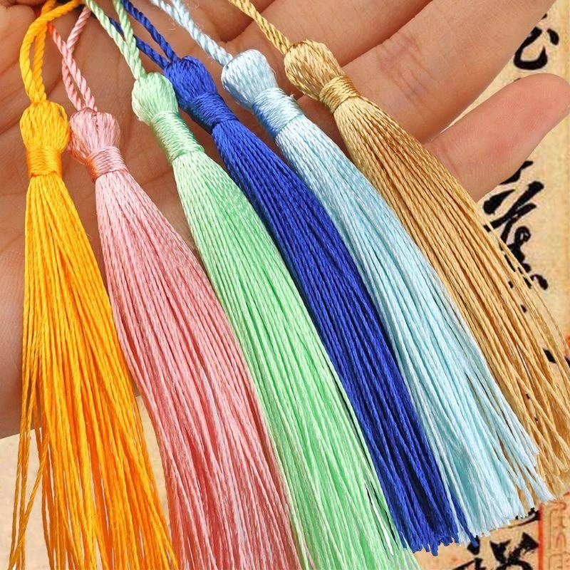 Buddha Bead Counter Decoration Polyester Tassels with Hanging Ring Silk Sewing Bang Trim Decorative for Key Tassels Deco - Image 3