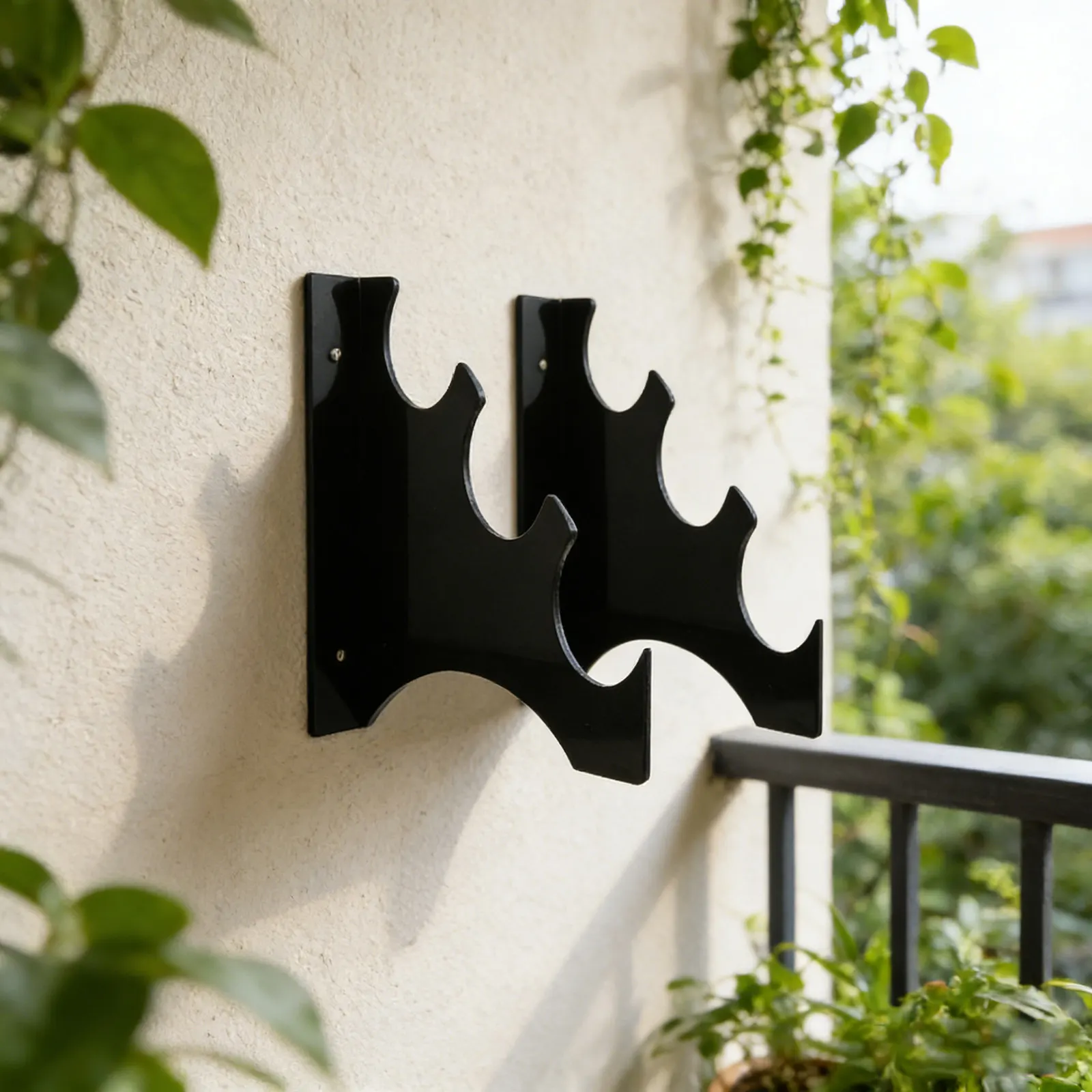 1Pair Acrylic Wall Mount Display Stand Holder Bracket Space Saving Broadsword Wall Hanger